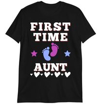 Pregnancy Announcement Expectant Aunt T Shirt, First Time Aunt Shirt Dark Heathe - £15.67 GBP+