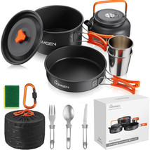 HOMGEN Camping Cooking Set Camping Pots and Pans Set Aluminium Camping C... - £78.87 GBP