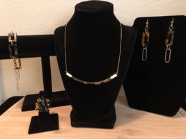 Amber Tortoise Faux Jewel Set,PolynesianJewels,Hawaiian Jewelry,Tahitain... - $88.00