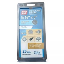 5/16" Diameter Grip Rite 6" Structural Screws with3/8" Installation Head - $383.17 MXN