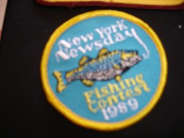 fishing patch vintage New York Newsday fishing contest 1989 - $14.84