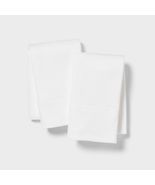 Threshold Cotton Jersey Pillowcase 2 Pack White Standard Machine Wash - $249.63 MXN