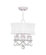 Livex 3 Light Pendant-Ceiling Mount in White - $540.86