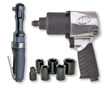 Edge Series Kit With 231G Air Impact &amp; 170G Air Ratchet Wrench, 5 Piece ... - $302.99