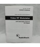 RadioShack Video RF Modulator Owners Manual - €8,91 EUR