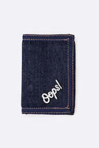 Oops Patch Iconic Denim Tri-Fold Wallet - $9.99