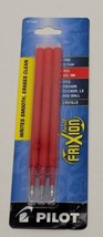 PILOT Frixion Gel Ink Refills for Pens Fine Point Red Ink 3-Pack NEW NOS - $9.74