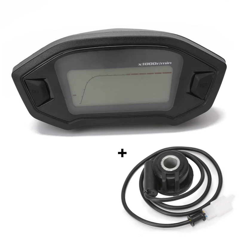 Universal Tachometer ATV Motorcycle LCD Digital Speedometer Odometer KMH Gauge B - £540.91 GBP