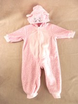 Baby Toddlers Kigurumi Romper 6-9M Cat Kitten Plush Cosplay Animal Costume Pink - £11.66 GBP