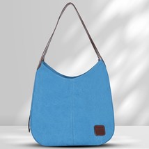 Women Shopper  Handbag Canvas Girls Tote Bag Large Capacity with Zipper Multi-po - £52.16 GBP