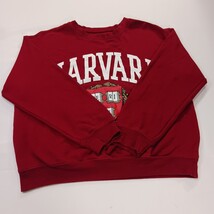 Awake Harvard University Crimson Women’s Red Graphic Sweatshirt Size Large image 11
