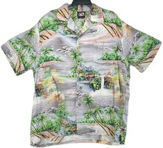 Pipeline Shirt Mens Size Large Hawaiian Floral Tropical Print Kona Aloha Hawaii - £25.57 GBP