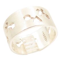 925 Sterling Silver Vintage Ring MEXICO Human Figure Cutouts  Sz 11  RG3... - $69.73