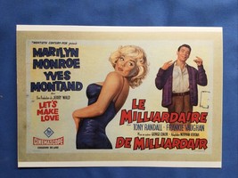 MARILYN MONROE FRENCH  POSTCARD 6 X 4” Printed In France MOVIE LE MILLIA... - £7.62 GBP