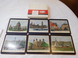 Pimpernel London Scenes Six Place Mats 9320 Made in England St Paul Cathedral - $51.47