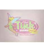 Vintage 90s Tinker Bell World Famous Tink Brand Sparkle Pink Shirt Women... - $25.18