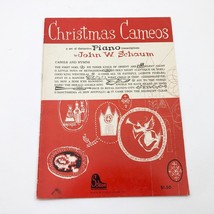 Christmas Cameos Piano Book John Schaum 1959 Vintage 20 Songs - $9.89