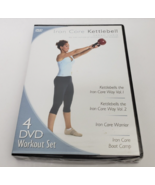 Iron Core Kettlebell 4 DVD Workout Set Sarah Lurie New - £15.51 GBP
