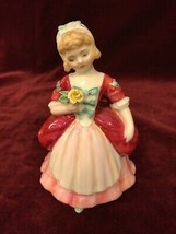 Vintage 1952 Royal Doulton Valerie Figurine; HN 2107 red dress Mid century - £25.37 GBP