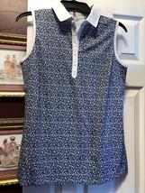 NWT PUMA Navy & White Valley Cloudspun Sleeveless Polo Golf Shirt S M L XL XXL image 2