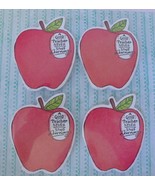 NIP Lot/4 Hallmark Teacher Apple Note Pads A Good Teacher Never Stops Le... - $14.99