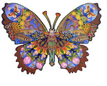 New Animal Butterfly Shaped 460 Pieces Wooden Jigsaw Puzzle 23.6 x 16.9&quot; - $138.55