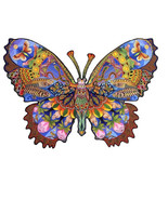 New Animal Butterfly Shaped 460 Pieces Wooden Jigsaw Puzzle 23.6 x 16.9&quot; - £110.75 GBP