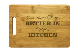 Nana&#39;s Kitchen Engraved Cutting Board - Bamboo or Maple - grandma cookin... - $34.99+