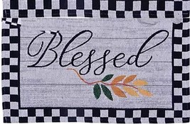 Set of 2 Same Kitchen Tapestry Placemats, 13&quot;x19&quot;, BLESSED &amp; LEAVES, HC - £10.25 GBP