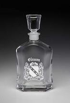 Gleason Irish Coat of Arms Whiskey Decanter (Sand Etched) - £42.28 GBP