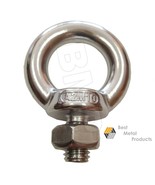 304 STAINLESS STEEL LIFTING EYE BOLT M10 WITH NUT  MACHINE LIFTING 1200103 - $12.28 CAD