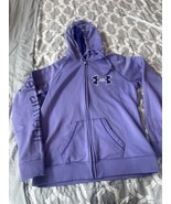 Under Armour Purple Fleece Full Zip Up Hooded Jacket Women’s Size Large - $12.00