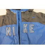 NIKE THICK WINTER COAT BABY TODDLER 24 MONTHS BLUE REVERSIBLE W LINED WR... - $26.54 CAD