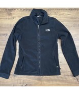 The North Face Sweater Womens XS Black Full Zip Sweatshirt Soft Touch Fl... - $33.66 CAD