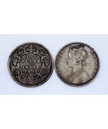 Plein De 2 Inde Argent Rupees (1898 Et 1901) VF État - $1,569.96 MXN