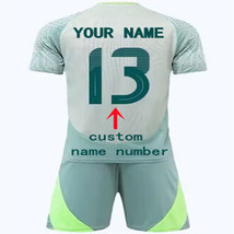 Custom Soccer Mexican Jersey suit for Men Kid Any Name Number 24-25 gree... - $49.55