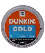 Dunkin Cold Brew Over Ice Coffee K-cups 22 Count - Bulk stock - $17.99