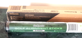 NEW 3 Pack GoSports Golf Alignment Training Sticks Foldable 48&quot; - £15.50 GBP