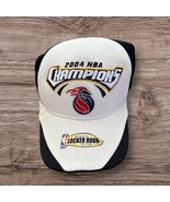 Detroit Pistons Vintage White Black Reebok 2004 NBA Champions Strapback ... - $578.80 MXN