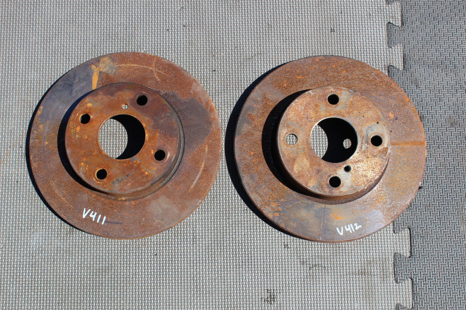 1990-1997 MAZDA MIATA MX-5 FRONT BRAKE DISC ROTORS LEFT &amp; RIGHT V411-V414 - $51.59