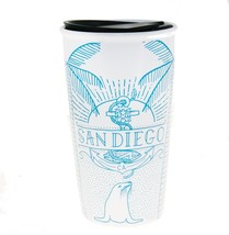 Starbucks San Diego California Seal Ceramic Traveler Tumbler Coffee Mug 12oz - £132.98 GBP