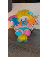 Vintage Popples Cheerleader Plush 12&quot; 1982 Pom Poms Yellow Hair free ship - €30,86 EUR