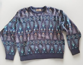 Vtg Jantzen classics sweater Mens XL Cable Knit Aztec Vintage 90s Cosby ... - €16,25 EUR