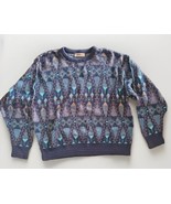 Vtg Jantzen classics sweater Mens XL Cable Knit Aztec Vintage 90s Cosby ... - €16,33 EUR
