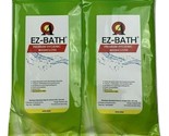EZ-BATH StayDry Adult Wipe or Washcloth  2 Pouches 16 Sheets - £7.14 GBP