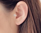 Piece gold tone star of david aaa zircon tragus earring for women hexagram clip on thumb155 crop