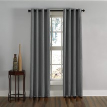 Curtainworks Lenox Grommet Curtain Panel, 50 By 132&quot;, Grey - £28.20 GBP