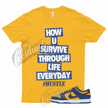 Gold HUS T Shirt for Dunk Low UCLA Blue Jay University Yellow Michigan 1 Pollen - £20.05 GBP+