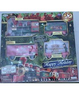 Happy Holiday Express With Headlight &amp; Music Christmas Train 35-Piece Se... - $114.29 CAD