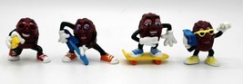 Lot of 4 Vintage 1988 California Raisins 2&quot; Mini Figures Calrab Manufacturing - £7.13 GBP